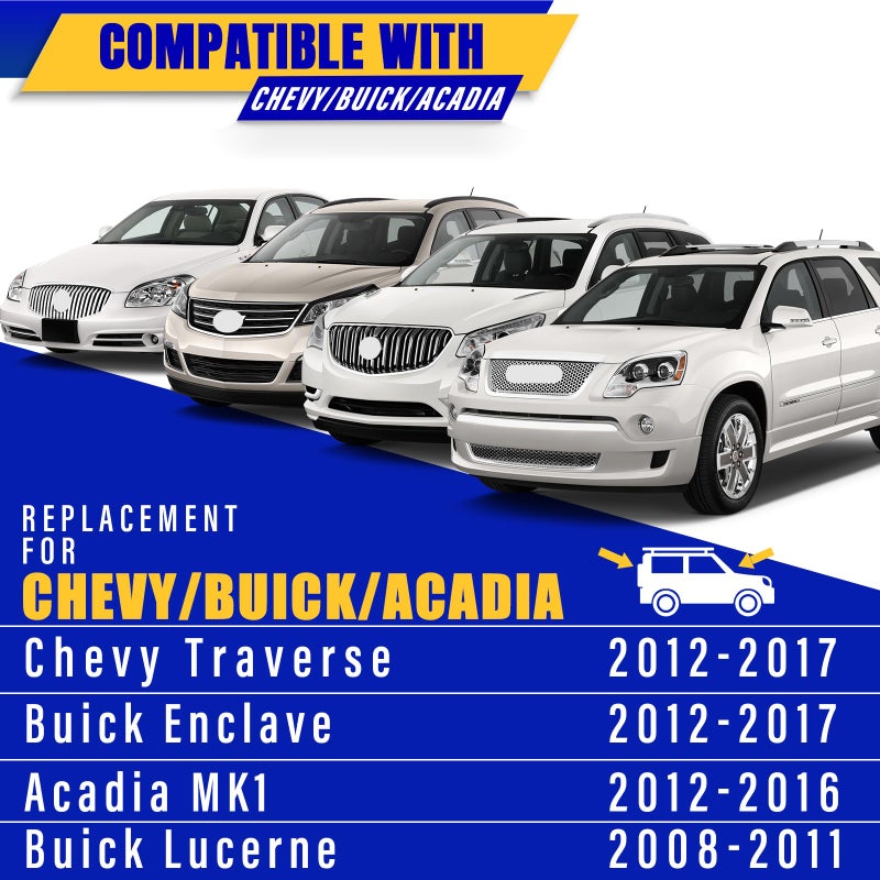 Rooppa 2 wipers Replacement for 2012-2017 Chevy Traverse/Buick Enclave /2012-2016 Acadia MK1/2008-2011 Buick Lucerne, Windshield Wiper Blades Original Equipment Replacement - 24"/21" (Set of 2) Pinch Tab - Image 5